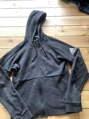 Buy Dark Grey Adidas Hoodie Small Great Condition One Small Mark On Sleeve • 7£