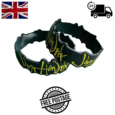 Buy Rock/Heavy Metal Band - Silicone Wristband - New - Jimi Hendrix • 4.69£