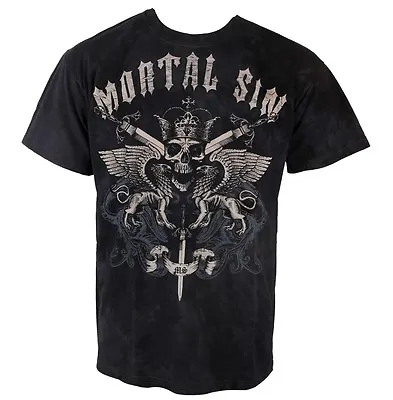 Buy SKULL - Mortal Sin - Crest - T-Shirt - Größe Size XL  • 17.26£
