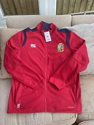 Buy Canterbury British Lions 2017 Red Track Jacket Size 2XL Brand New With Tags Mint • 50£