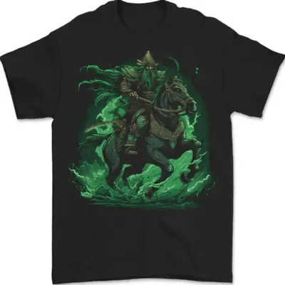 Buy A Fantasy Wizard On Horseback Warlock Magician Mens T-Shirt 100% Cotton • 8.49£