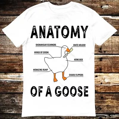 Buy Anatomy Of A Goose Funny Duck Graphic Gaming T Shirt 6018 • 6.99£