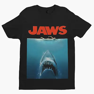 Buy Jaws T-shirt - Movie Poster 70s 80s Shark Movie Film Retro Yolo Gift Uk • 11.99£