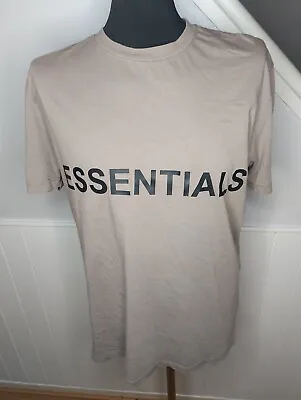 Buy Essentials Fear Of God Short Sleeve Crew Neck Graphic Logo  T-shirt Mens Size Xl • 35£