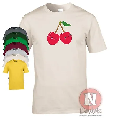 Buy Cute Cherries T-shirt Japanese Asian Cherry Blossom Kawaii Tee • 12.99£