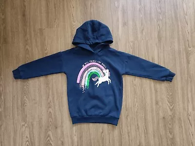 Buy Girls Unicorn Rainbow Sequin Hoody Jumper Size 5-6 Excellent Condition By F&f • 4.99£