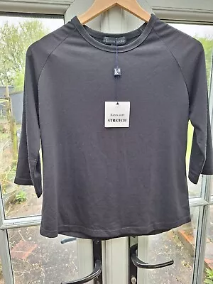 Buy Karen Scott Black Tshirt 3/4 Sleeves Nwt • 5£