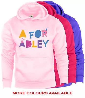 Buy A For Adley Kids Girls Hoodie/Hoody Hooded Sweatshirt Fun Youtuber Gamer Gifts  • 16.99£