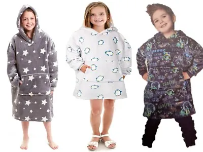 Buy Kids Warm Hoodies Sherpa Fleece Sweatshirt Oversized Hoodies One Size 8-15 Years • 18.99£
