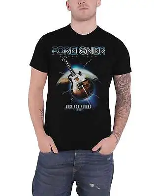 Buy Foreigner T Shirt Juke Box Heroes Band Logo New Official Mens Black • 15.95£
