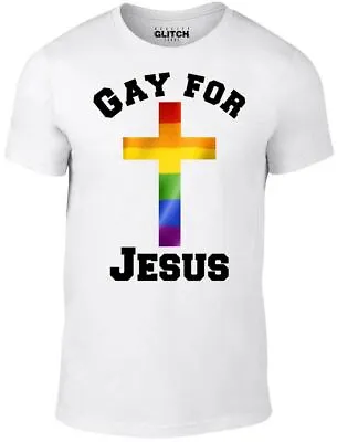Buy Gay For Jesus T-Shirt - Funny T Shirt Religion Christ Joke Retro Bible Pride • 12.99£
