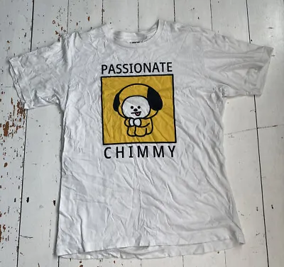 Buy BT21 Uniqlo UT BTS Line Friends Passionate Chimmy White Graphic Print T-Shirt M • 21£