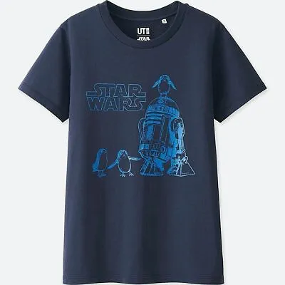 Buy NEW Women's Uniqlo UT Star Wars The Last Jedi R2D2 Porg T-Shirt, Size XS • 8.52£
