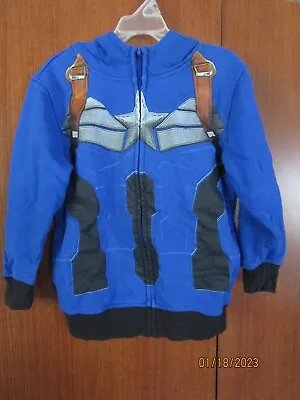 Buy Marvel Captain America Hoodie Jacket Boys Sz 6 Youth Chest 30 Length 18 In • 6.80£