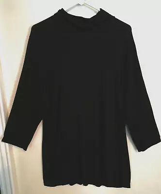 Buy Torrid Womens Blouse 3 Plus 3X Shirt Black Super Soft Knits Tunic Top 3/4 Sleeve • 24.57£