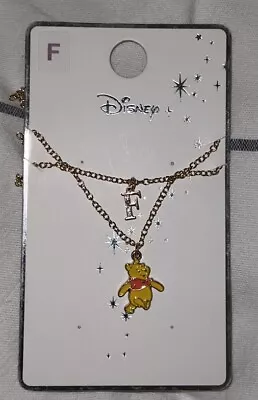 Buy Disney Winnie The Poo Necklace Chain Jewellery Alphabet Letter F New • 5£