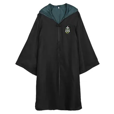 Buy Harry Potter Slytherin Cosplay Cloak Robe Costume Halloween Kids Adult Outfit • 12.30£