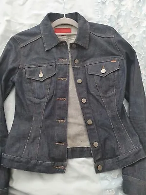 Buy Ladies Brand New Vintage FCUK Fitted Retro Denim Jacket Size S • 29.99£