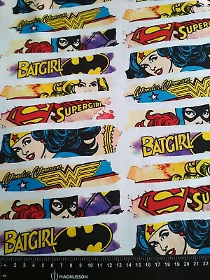 Buy DC Comics Fabric Material Batgirl Wonder Woman 100% Cotton Woven Supergirl  • 5.81£
