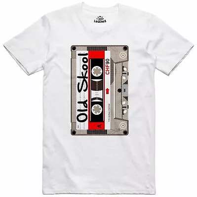 Buy T Shirt Mens Old Skool C90 Cassette Music Design Regular Fit Cotton Tee  • 11.99£