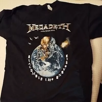 Buy Megadeth T Shirt Xl 2004-5 Blackmail The Universe Tour T Shirt (UK) • 30£