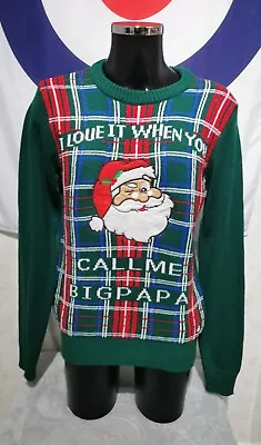 Buy Mens American Stitch I Love It When You Call Me Big Papa Christmas Jumper (CJ35) • 19.99£
