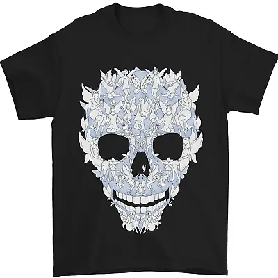 Buy Fairy Skull Mens T-Shirt 100% Cotton • 7.99£