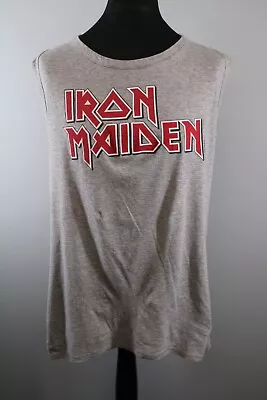 Buy Iron Maiden Shirt Vest Officially Licensed Ladies H&M Classic Logo Design 2013 • 17.50£