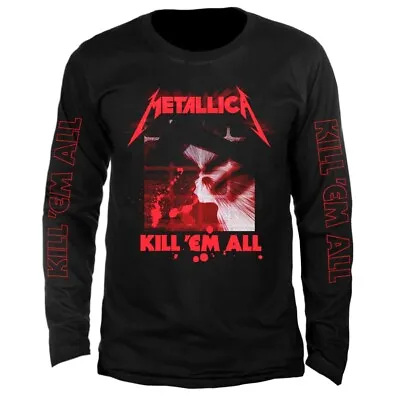 Buy Official Licensed T-Shirt Long Sleeve Metallica Kill 'Em All By Stamp Rockwear • 47.25£