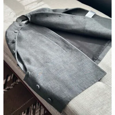 Buy Jil Sander Button Embellished Cape Coat Gray 34 • 1,066.27£