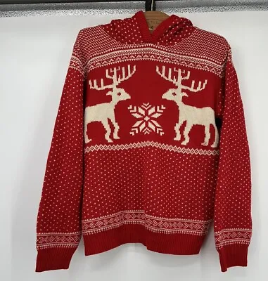Buy V28 Sweater Merry Christmas  Red Red Reindeers Knit V28 Merry Christmas XL • 19.29£