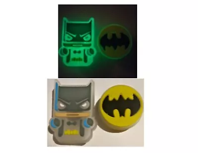 Buy Batman Glow In The Dark Shoe Charms! 2PC Set!  NEW! For Shoes +! Croc Compatible • 3.85£