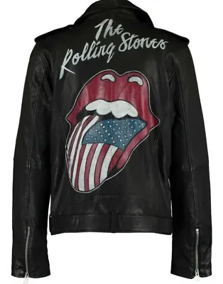 Buy Tommy Hilfiger-Leather Jacket. The Rolling Stones. Size XL. Unworn  • 399.95£