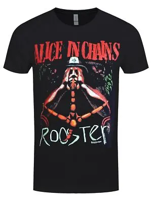 Buy Alice In Chains Rooster Mens Black T-Shirt-Large (40 - 42 ) • 17.99£