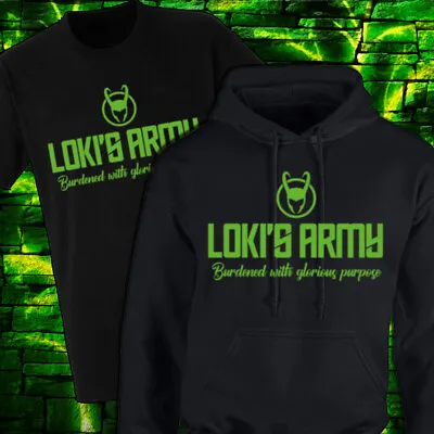 Buy Loki's Army Avengers Loki Thor Novelty Tom Hiddleston Adult Kids Hoodie Tshirt • 9.99£