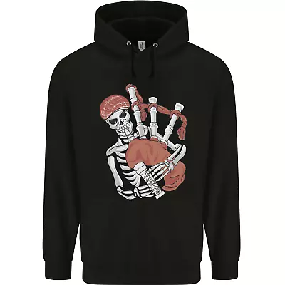 Buy A Skeleton Playing The Bagpipes Mens 80% Cotton Hoodie • 19.99£