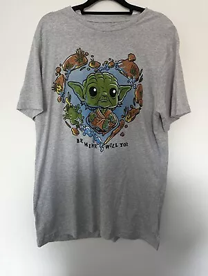 Buy Men's Star Wars Grey Yoda Be Mine Funko Pop! T-Shirt Size Large L • 8£