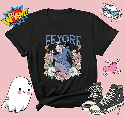 Buy Retro Disney Eeyore T-shirt T Shirt Men Women Unisex Tshirt G670 • 11.95£