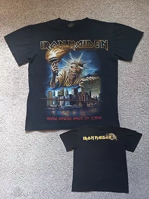 Buy Vintage Iron Maiden Somewhere In Time New York T-Shirt - Size M - Heavy Metal • 12.99£
