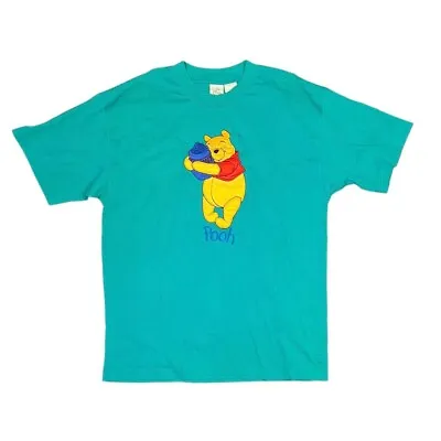 Buy The Disney Store Vintage Winnie The Pooh Hugging Honey Embroidered Adults Large • 20.26£