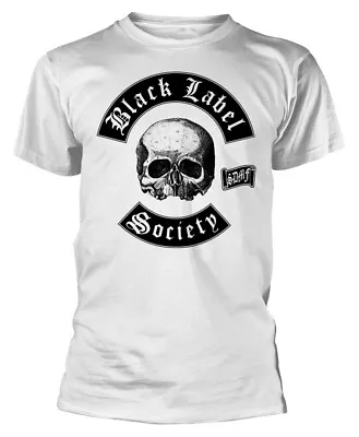 Buy Black Label Society Skull Logo White T-Shirt OFFICIAL • 17.99£