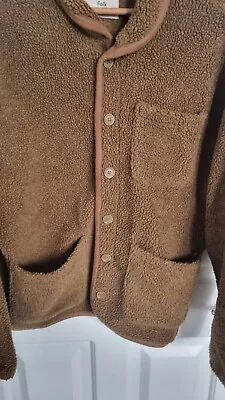 Buy Folk Sherpa Fleece Jacket Brown Size 3 Medium VGC • 40£