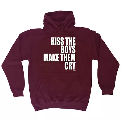 Buy Kiss The Boys Make Them Cry - Novelty Mens Womens Clothing Funny Hoodies Hoodie • 22.95£
