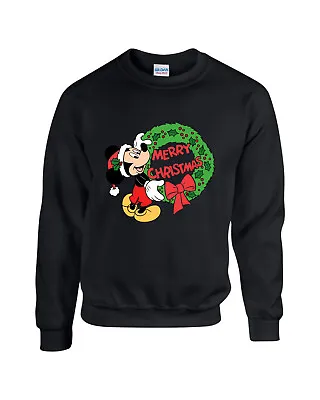 Buy Disney Mickey Mouse Christmas Jumper, Merry Christmas Top, Unisex Jumper Top • 22.99£