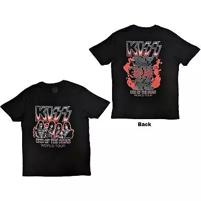 Buy KISS Unisex T-Shirt: End Of The Road Tour Red (Back Print) OFFICIAL NEW  • 21.20£