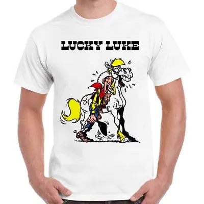 Buy Texas Cowboys Lucky Luke Vintage Comics Movie Poster Retro T Shirt 1529 • 6.35£