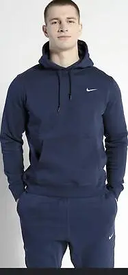 Buy Nike Club Tracksuit For Mens Grey/Blue/Black Hoodie & Jogging Bottoms Set  S-XL • 49.95£
