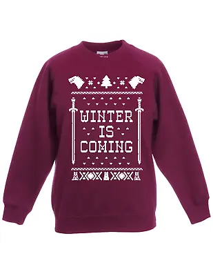 Buy Inspired Game Of Thrones Winter Is Coming Ugly Christmas Jumper Unisex Sweaters1 • 15.99£