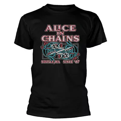 Buy Alice In Chains Totem Fish Black T-Shirt NEW OFFICIAL • 14.99£