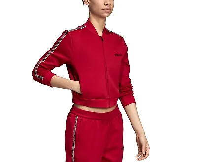 Buy Adidas Women's Celebrate The 90s Cropped Track Jacket Slim Fit Sports Zip Top • 27.95£